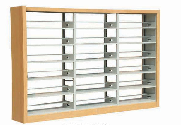 转印双柱双面书架