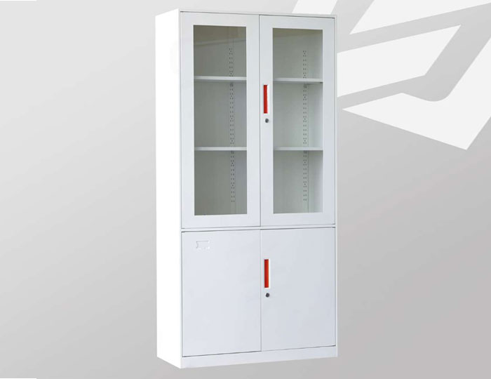 上玻下铁文件柜