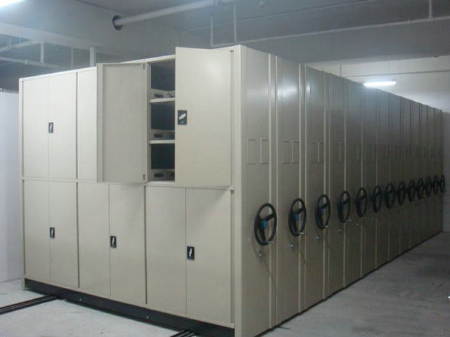 双门手动密集柜